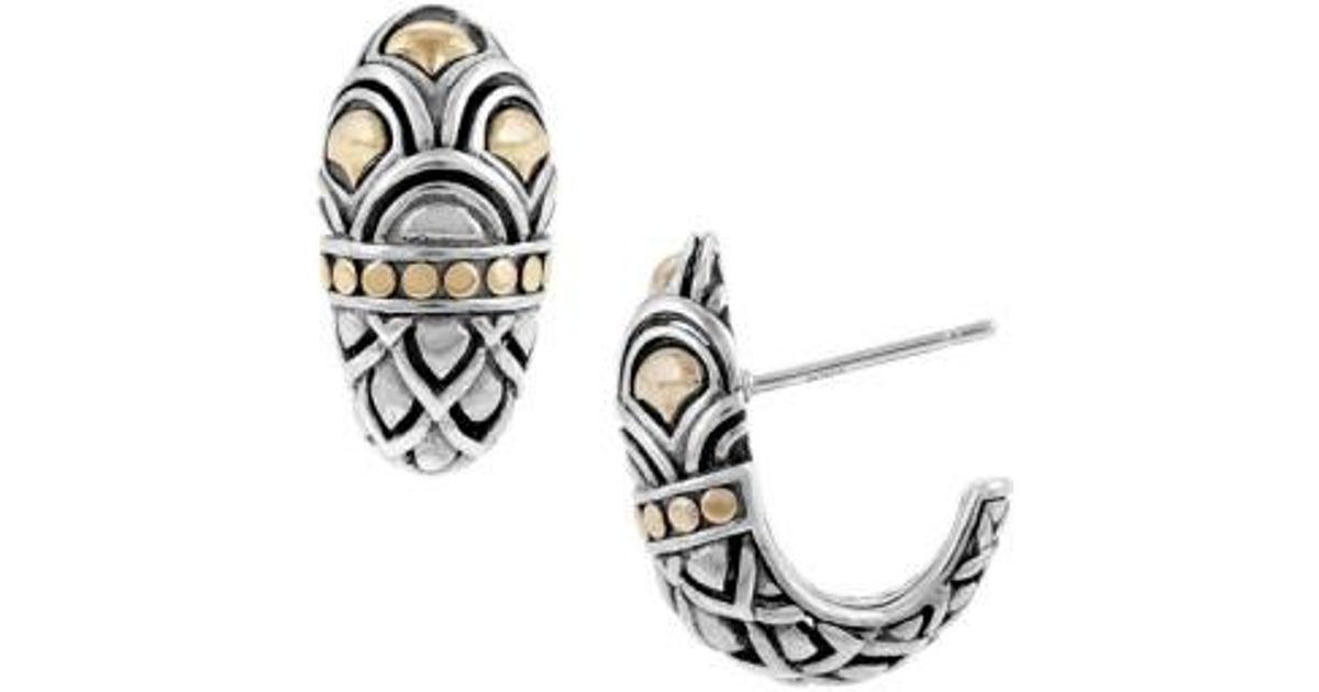 Lyst John Hardy Naga Shrimp Earrings In Metallic