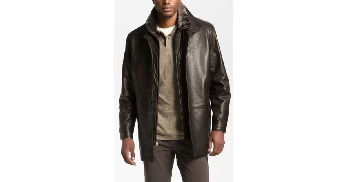 Lyst Remy Leather Calfskin Jacket In Black For Men