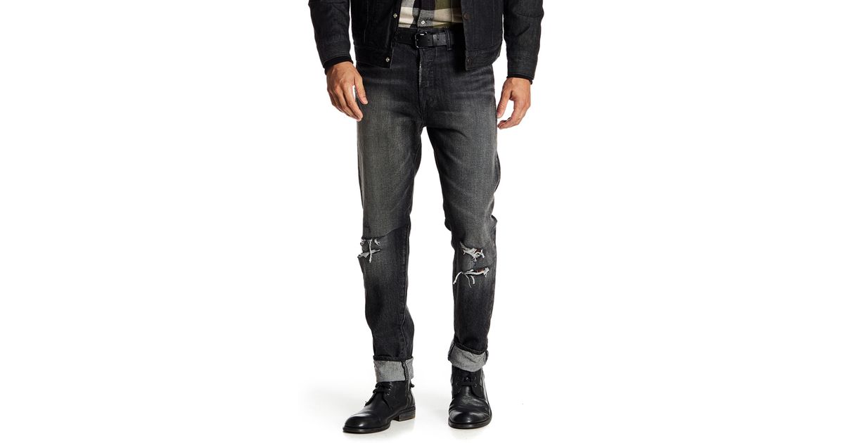 levi's 501 tapered black