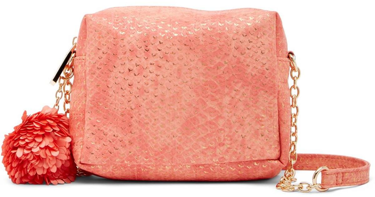 Deux Lux Pink Cotton Candy Embossed Mini Crossbody Bag Lyst