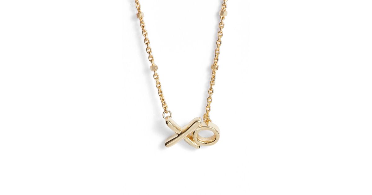 Argento Vivo Xo Pendant Necklace In Metallic Lyst