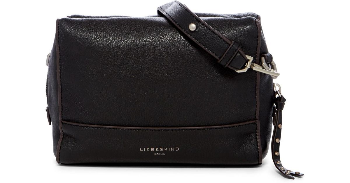 Lyst Liebeskind Berlin Syracuse Milano Leather Crossbody Bag In Black