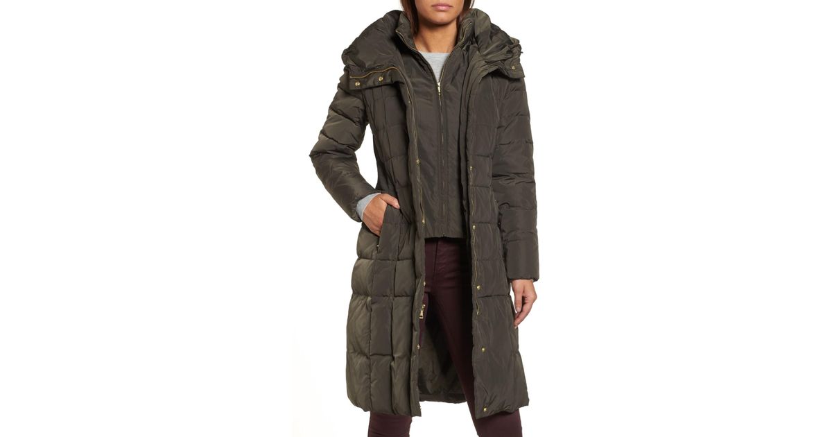 Lyst - Cole Haan Cole Haan Bib Insert Down & Feather Fill Coat in Black dakine section roll