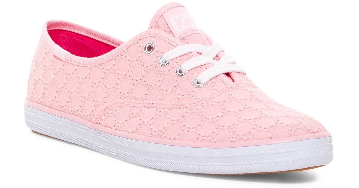 Lyst - Keds Champion Eyelet Sneaker in Pink