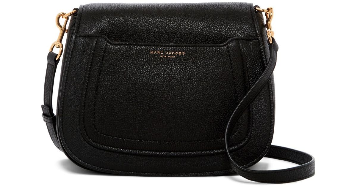 Marc Jacobs Black Empire City Messenger Leather Crossbody Bag