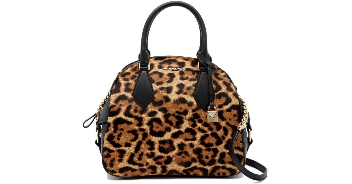 Lyst Michael Kors Briar Large Genuine Calf Hair Bowling Lyst Michael Kors Briar Large Genuine Calf Hair Bowling Bag In Black