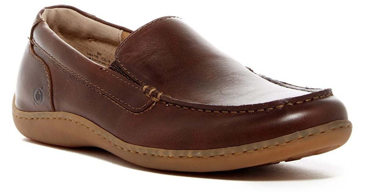 Lyst - Born Eberhard Slip-on Leather Loafer in Brown for Men