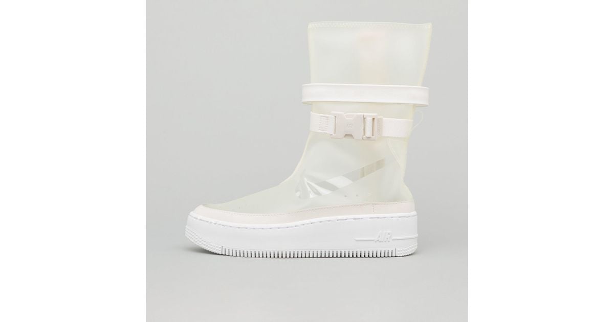 Nike White Women's Air Force 1 Sage High Lux In Phantom for men Nike White Women's Air Force 1 Sage High Lux In Phantom for men