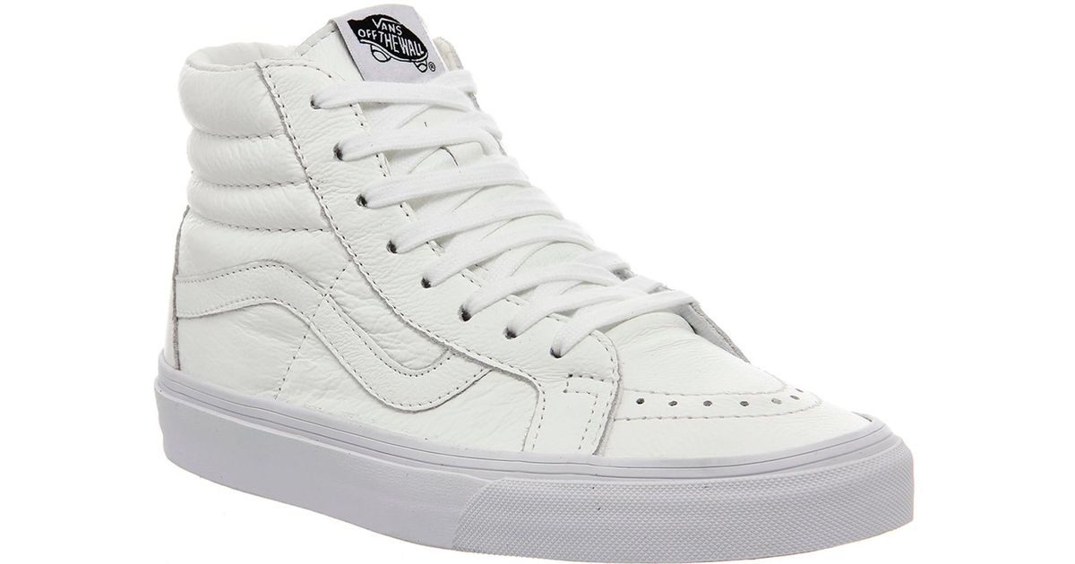vans sk8 hi reissue white