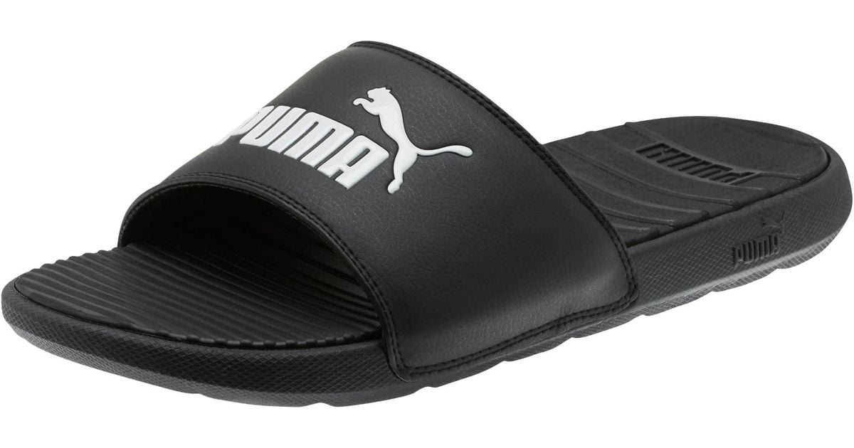 PUMA Synthetic Cool Cat Slides in Black for Men - Lyst