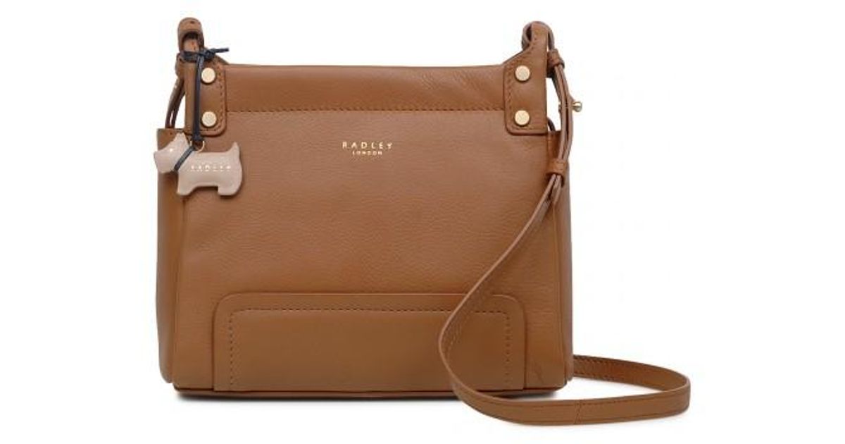 Radley Brown Maida Vale Medium Zip Top Cross Body Bag