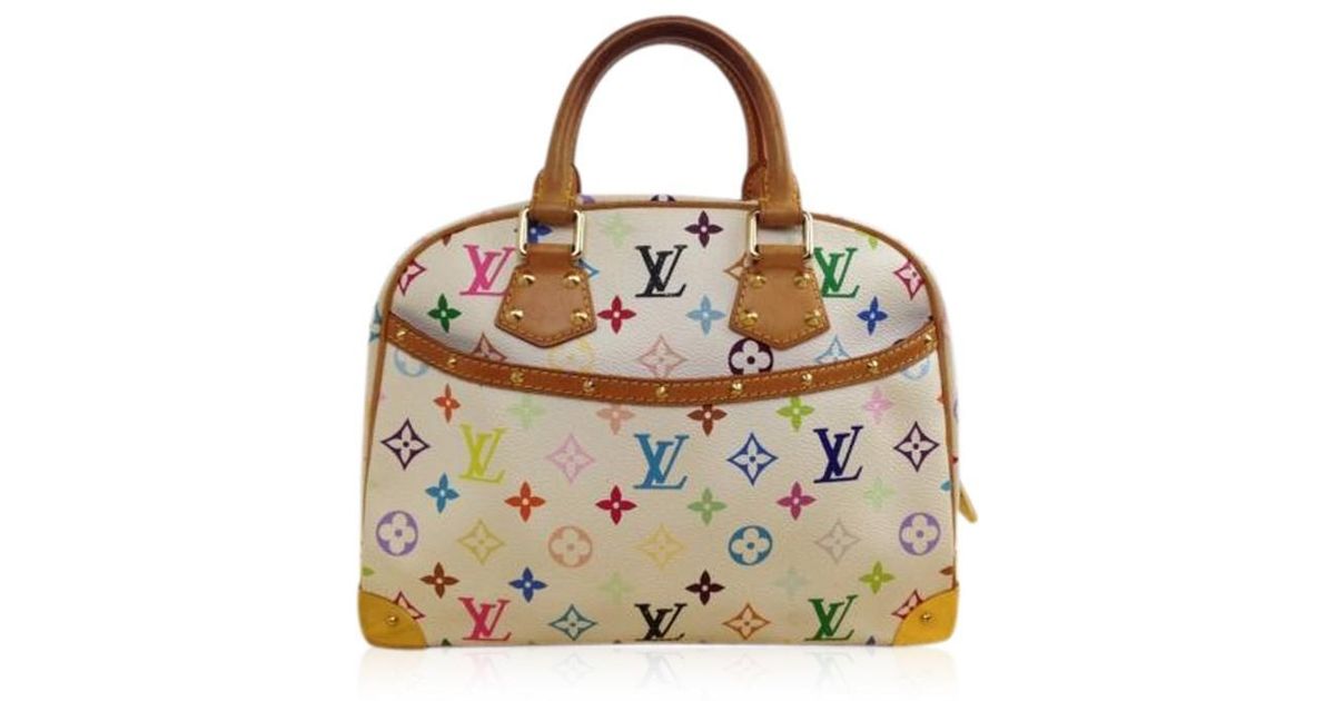 Lyst - Louis Vuitton Trouville Multicolor Rainbow Handbag Bag Monogram 5j270010p