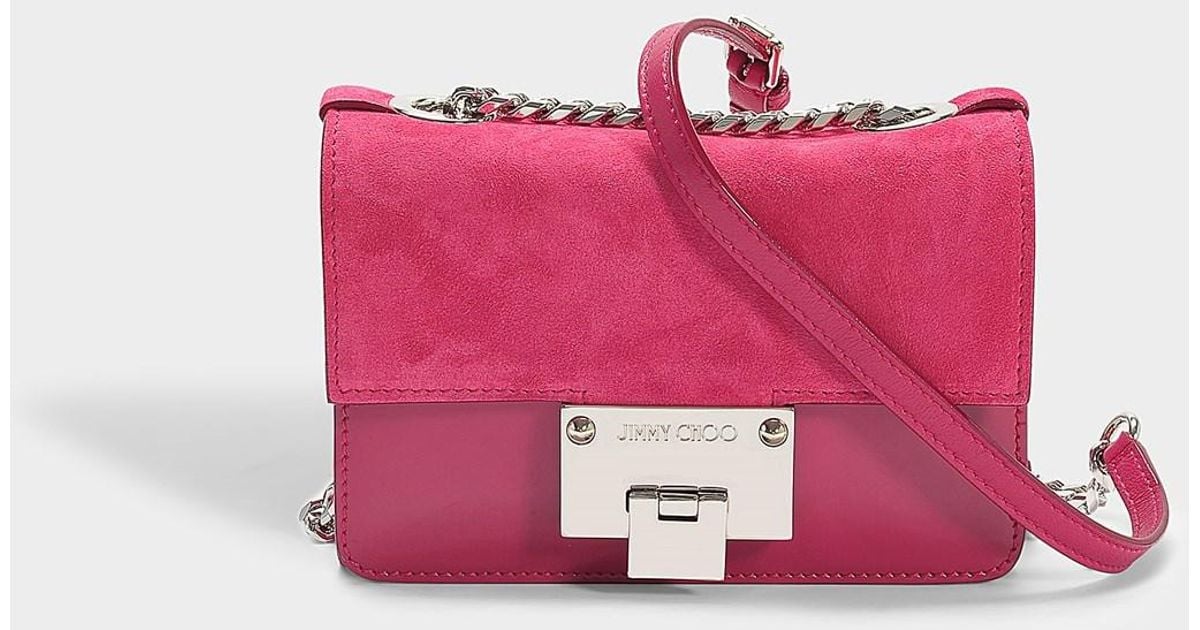 Lyst Jimmy Choo Rebel Soft Mini Bag In Cerise Suede And Patent Lyst Jimmy Choo Rebel Soft Mini Bag In Cerise Suede And Patent Leather Pink