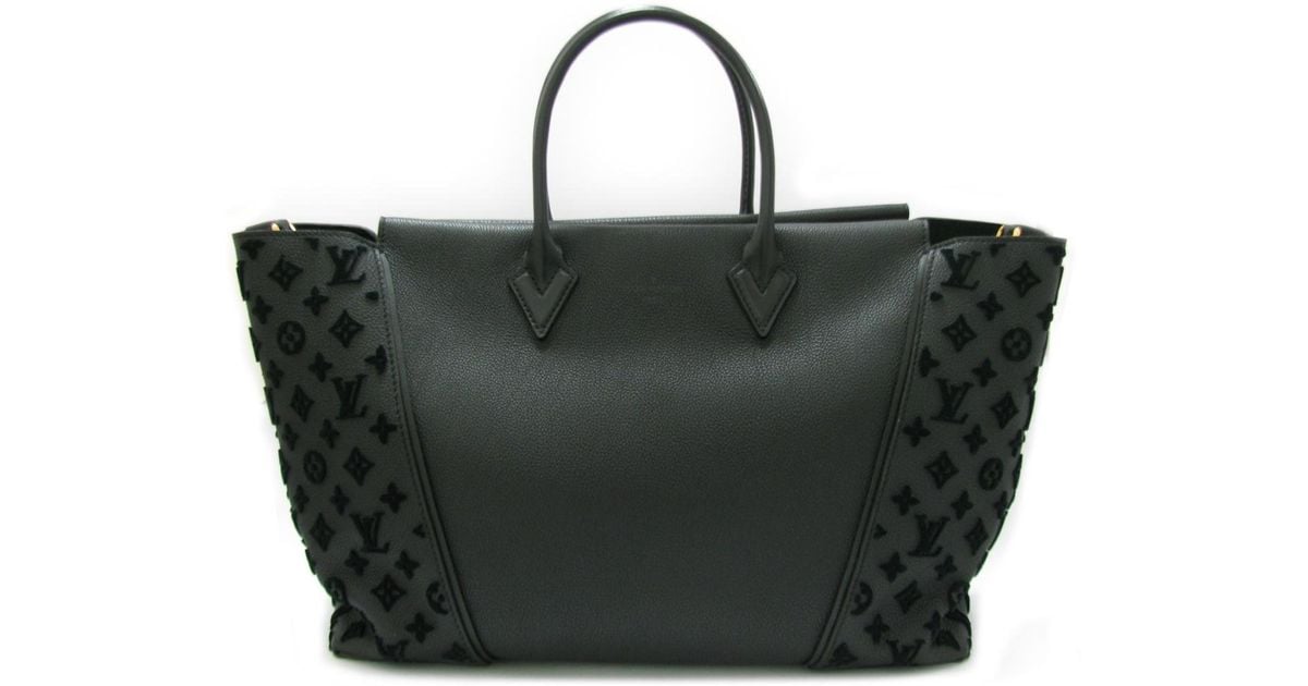 Lyst Louis Vuitton Tote W Gm Bag M94480 Monogram Tufted Veau Lyst Louis Vuitton Tote W Gm Bag M94480 Monogram Tufted Veau Cachemire Black In