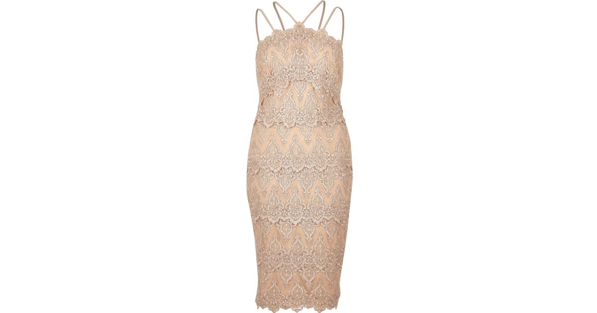 Shoptagr | Cream Cornelli Dress by River Island