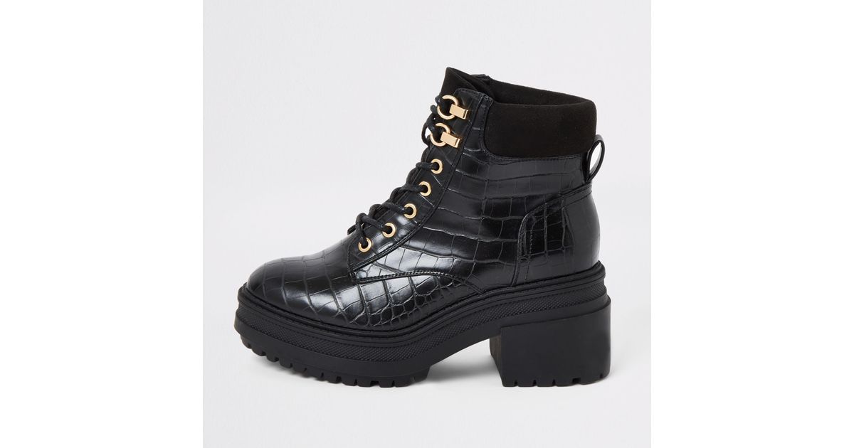 lace up croc boots