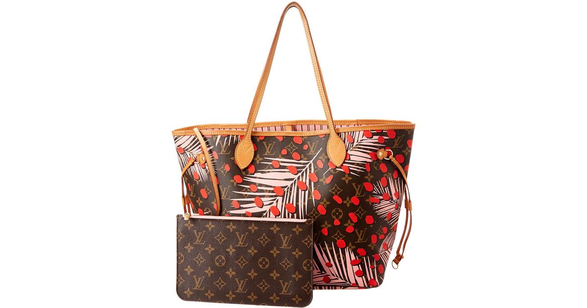 jungle monogram neverfull