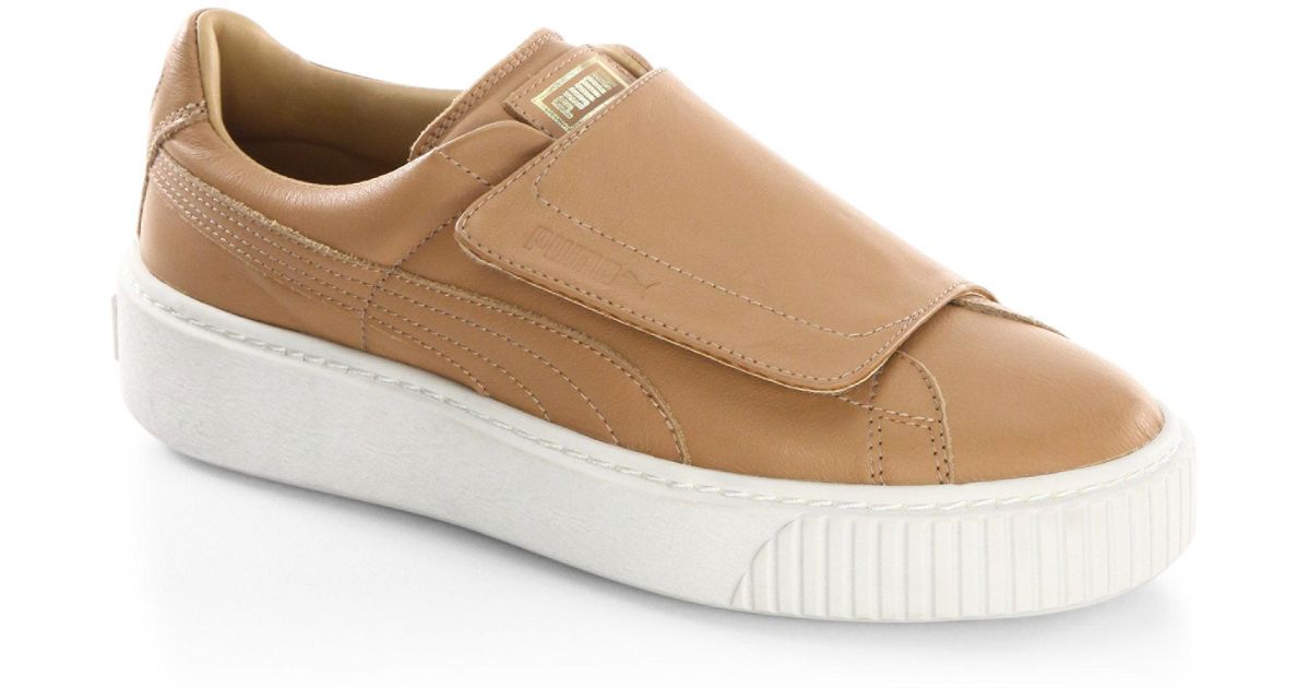 puma basket platform leather sneakers puma basket platform leather sneakers