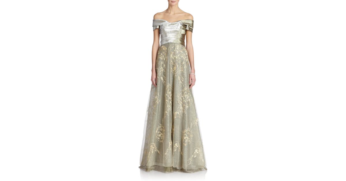 rene ruiz gold gown