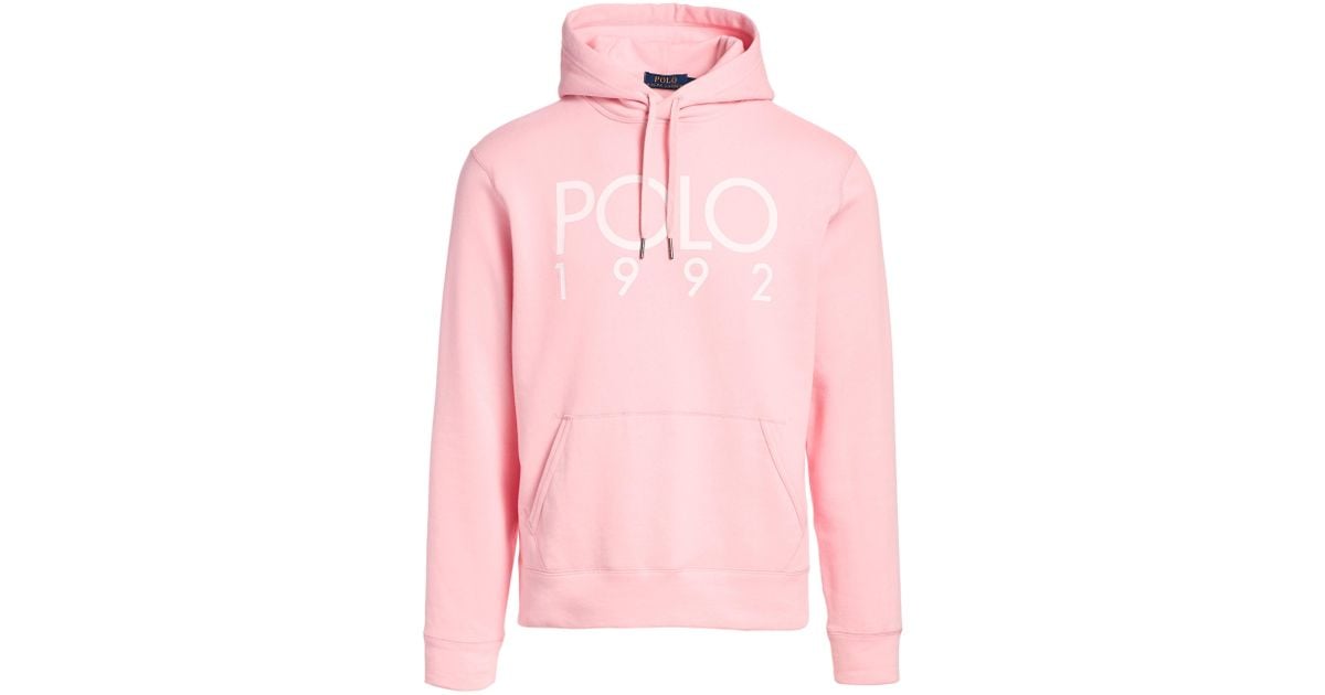 pink polo hoodie