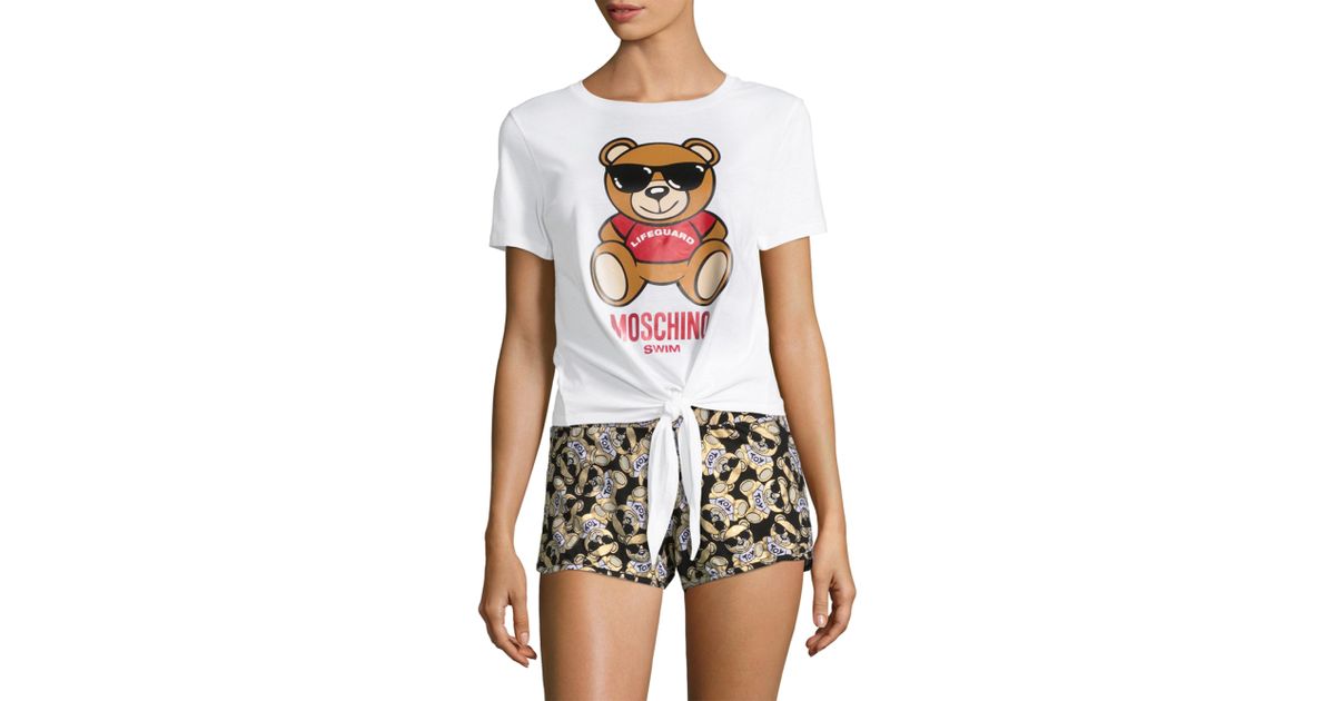 moschino diaper bear tee