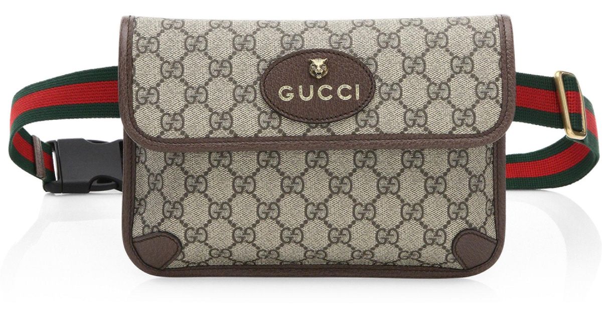 Lyst Gucci Neo Vintage Canvas Belt Bag In Natural