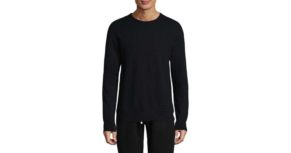 Reigning Champ Cotton Crewneck Pullover in Black for Men ...