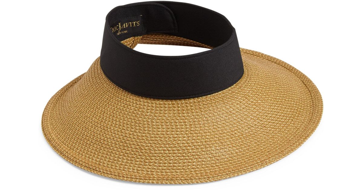 Lyst - Eric Javits Halo Visor in Black