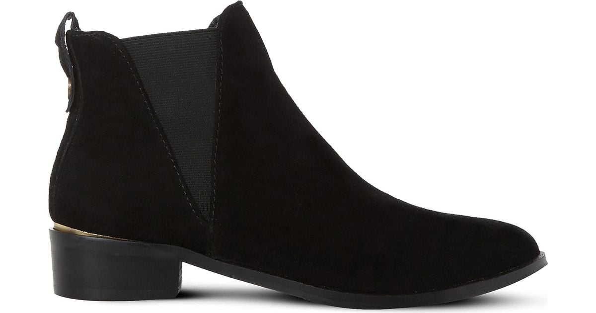 Steve Madden Nickell Suede Chelsea Boots in Black-Suede (Black) - Lyst