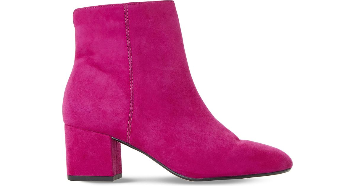 Lyst - Dune Olyvea Suede Ankle Boots in Pink - Save 31%