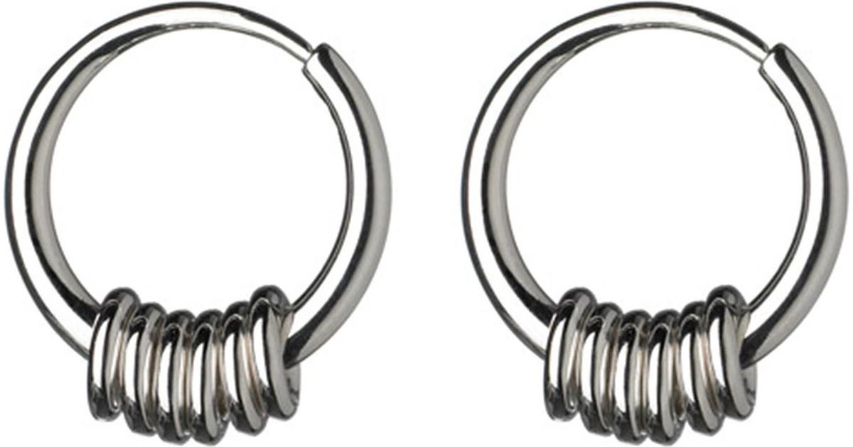 Lyst Links Of London Sweetie Sterling Silver Hoop Earrings In Metallic