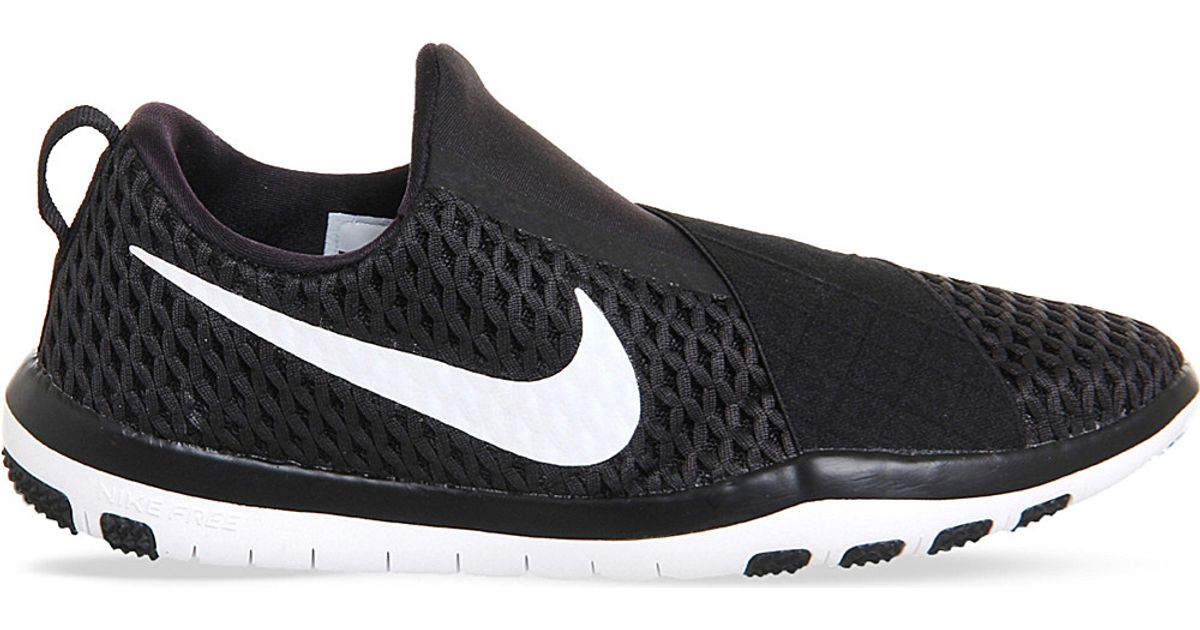 Nike Free Connect Mesh Slip-on Trainers in Black for Men | Lyst