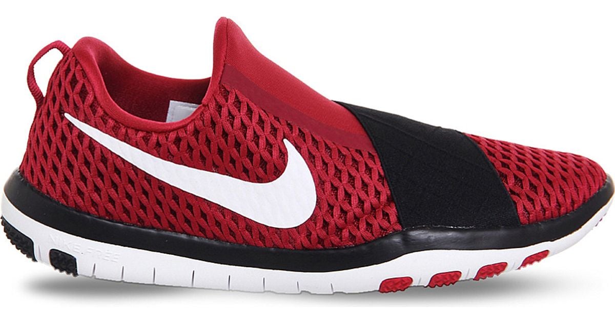 Nike Free Connect Mesh Slip-on Trainers in Red for Men | Lyst