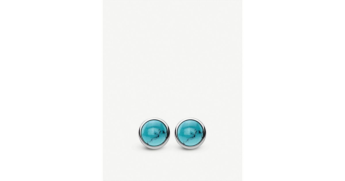 Lyst Thomas Sabo Tropical Sterling Silver And Turquoise Stone Lyst Thomas Sabo Tropical Sterling Silver And Turquoise Stone Earrings In Metallic