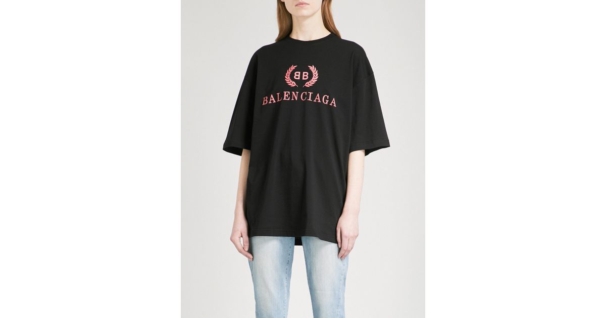 balenciaga oversized t shirt women's