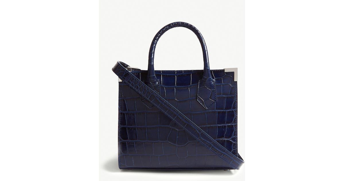 The Kooples Ming Reptile-effect Leather Shoulder Bag in ...