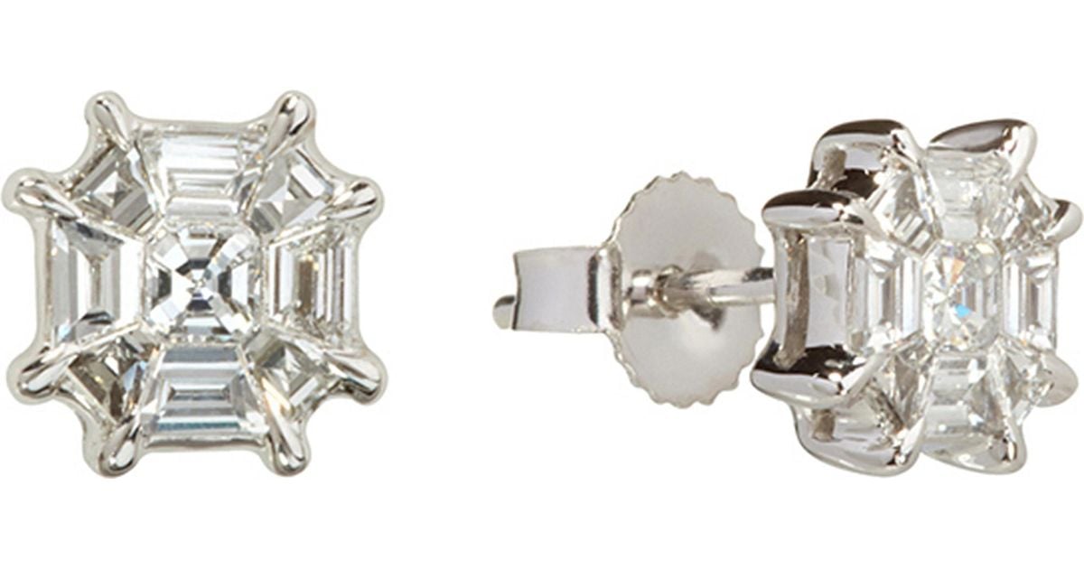 Lyst Annoushka Pavilion 18ct White Gold And Diamond Stud Earrings Lyst Annoushka Pavilion 18ct White Gold And Diamond Stud Earrings In Metallic