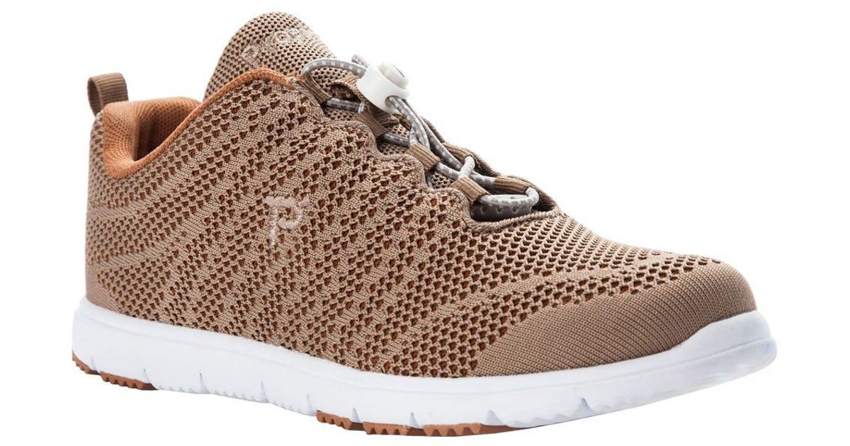 Propet Lace Travel Walker Evo in Taupe (Brown) Lyst