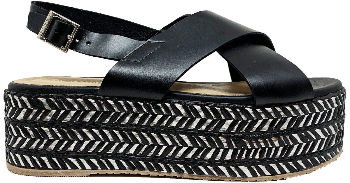 black crossover wedges