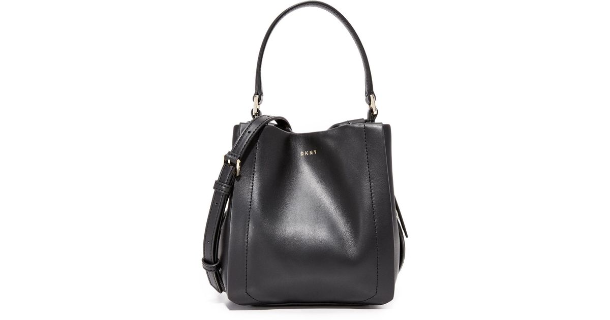 Dkny Greenwich Mini Bucket Bag In Black Lyst