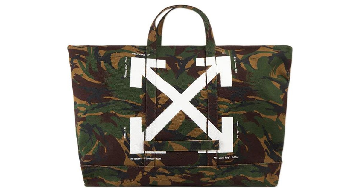 Lyst Off White C O Virgil Abloh Camo Tote Bag