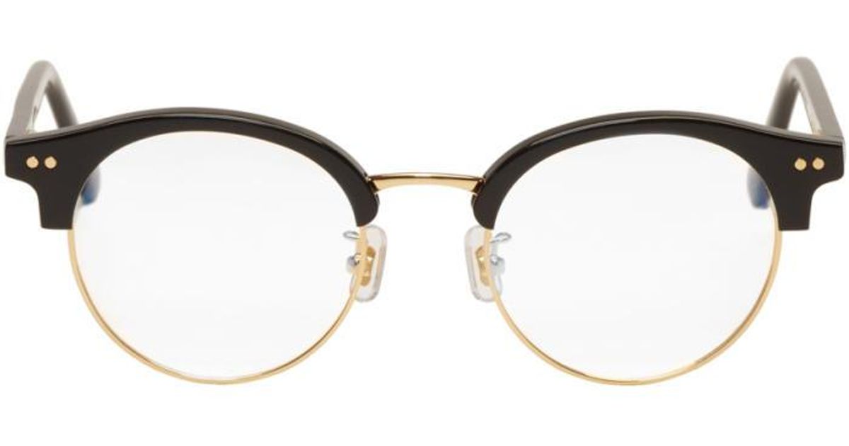 Gentle Monster Black Gold Blue Moon Glasses In Lyst