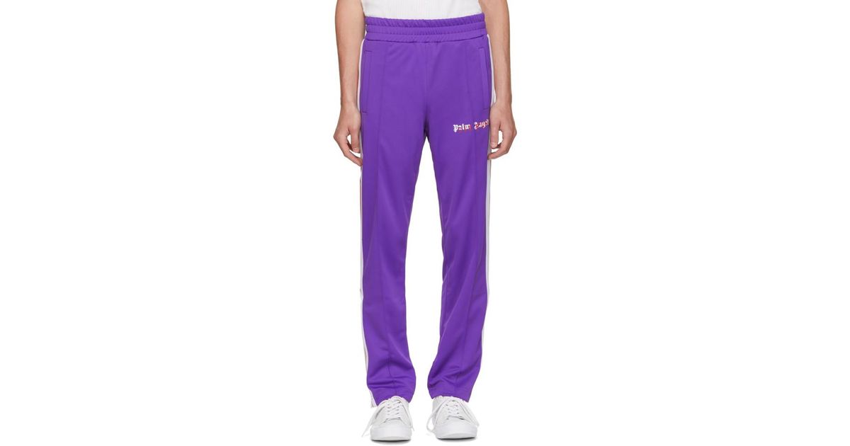 palm angels joggers purple