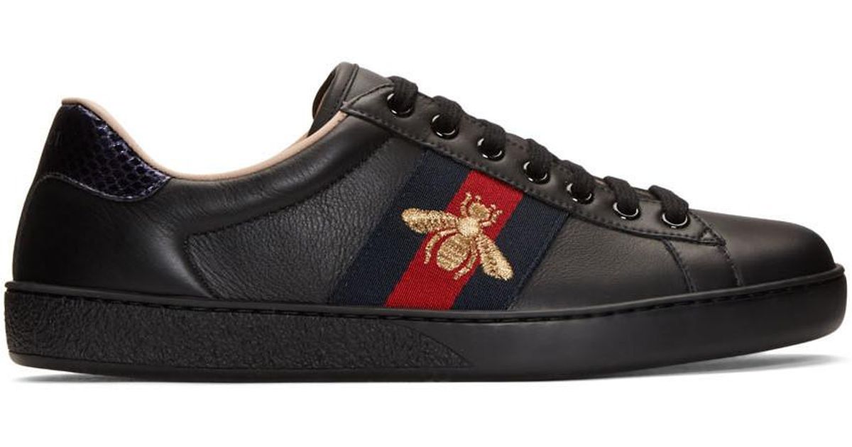 gucci ace bee sneakers mens