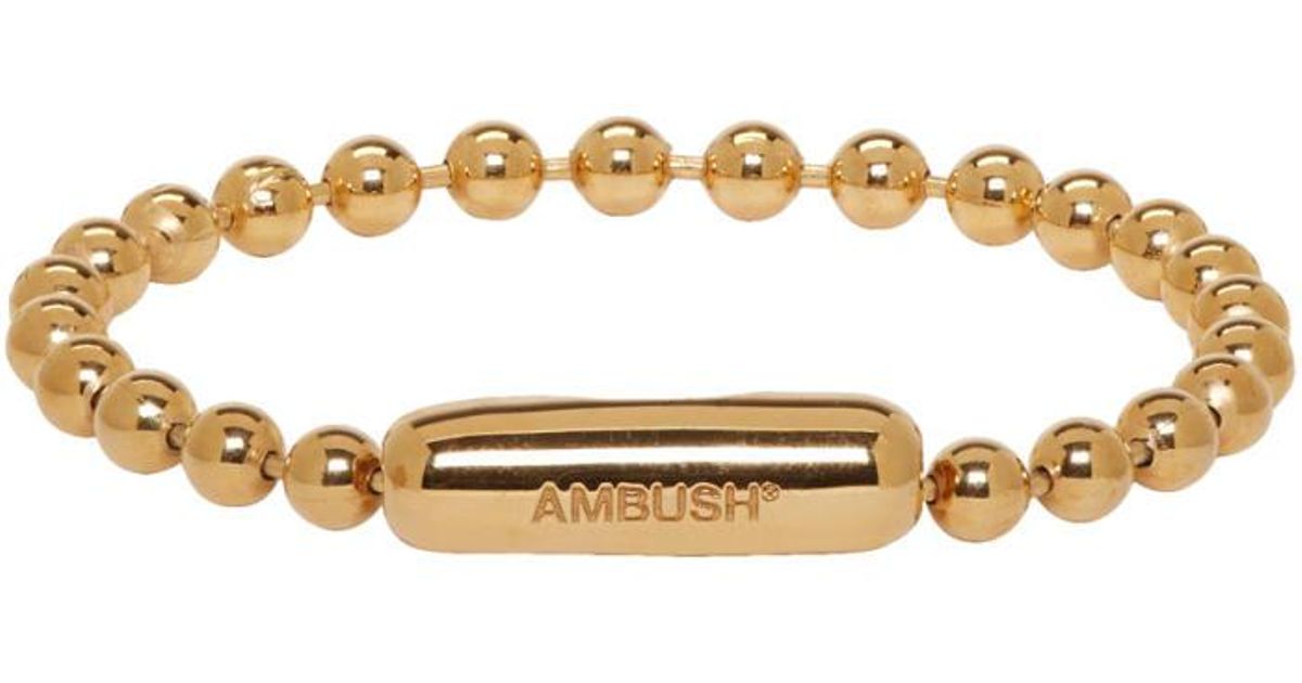 Lyst Ambush Gold Ball Chain Bracelet In Metallic For Men Save Lyst Ambush Gold Ball Chain Bracelet In Metallic For Men Save 67 05882352941177