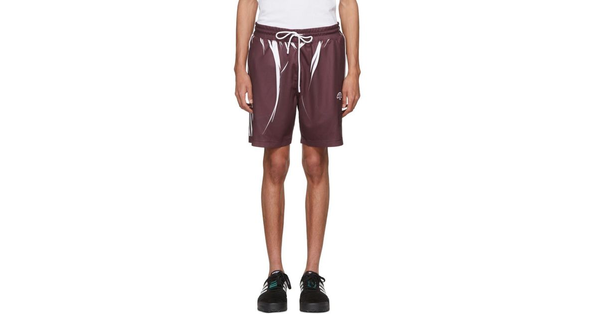 Alexander Wang Purple And White Drawcord Shorts for men Alexander Wang Purple And White Drawcord Shorts for men
