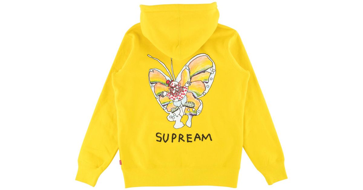 Supreme Gonz Butterfly Zip Up Sweat in Yellow for Men - Lyst