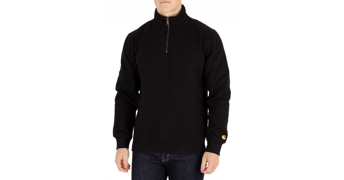 In Sweatshirt Wip Chase Carhartt Blackgold Highneck For Men Black 3ALRqc54j