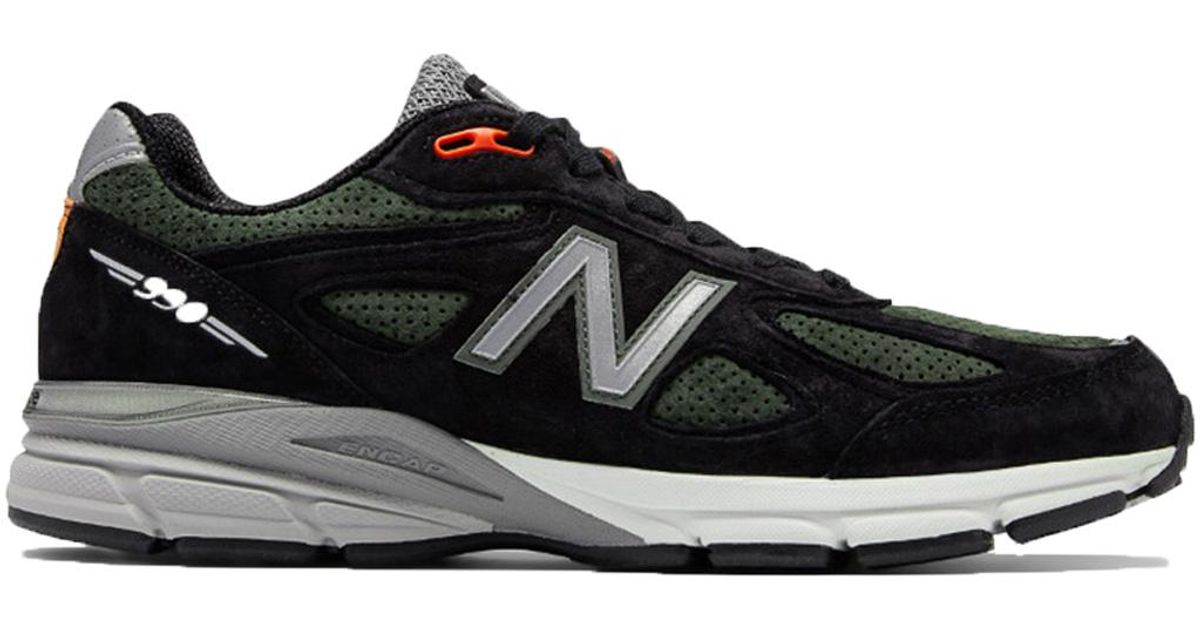 New Balance 990v4 Black Olive Orange for Men - Lyst