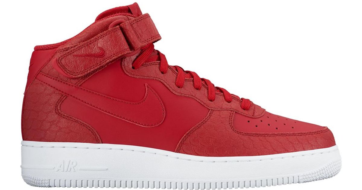 Nike Air Force 1 Mid Red Python for Men - Lyst